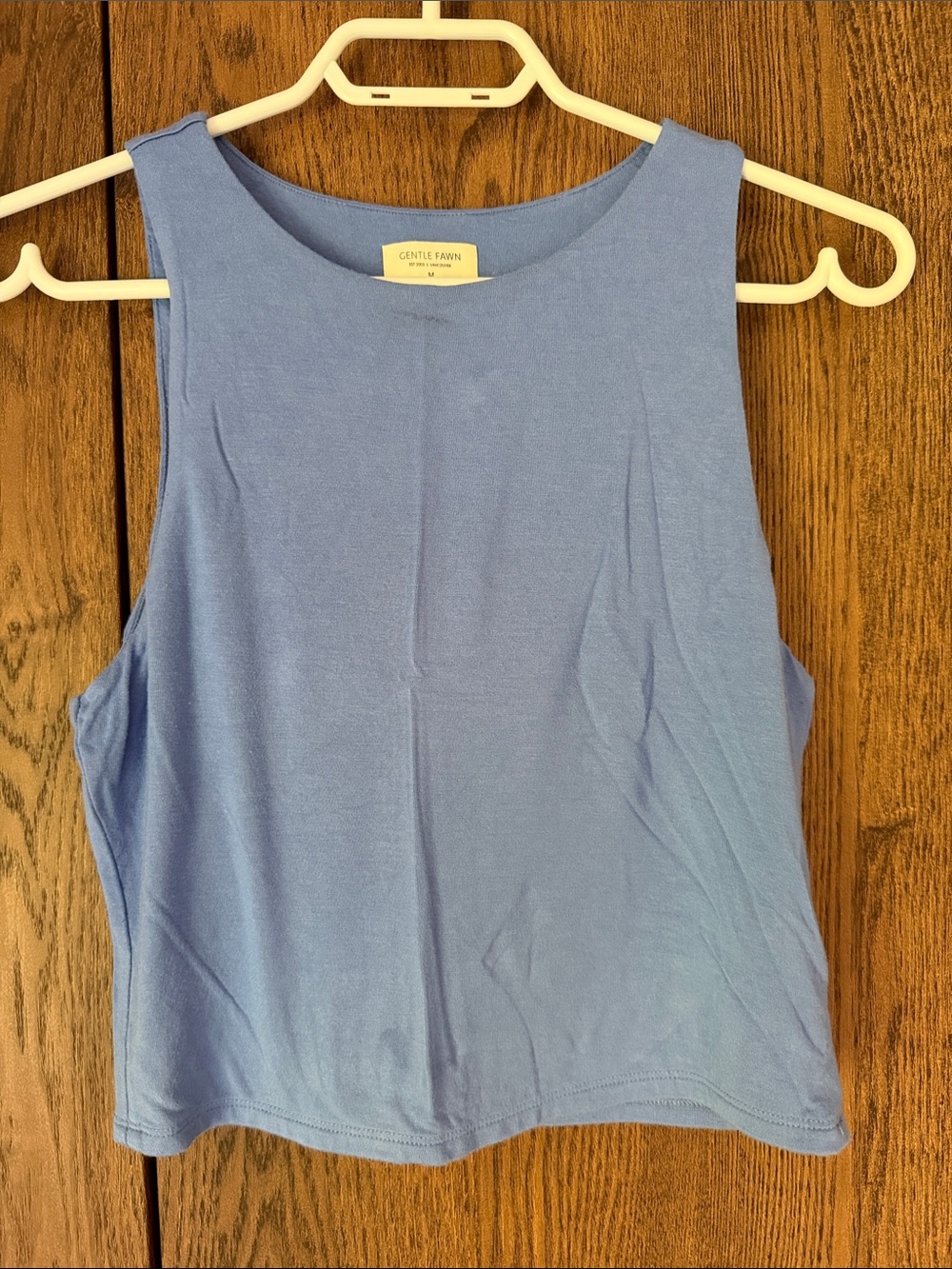 Gentle Fawn Light Blue Scoop Neck Sleeveless Tank